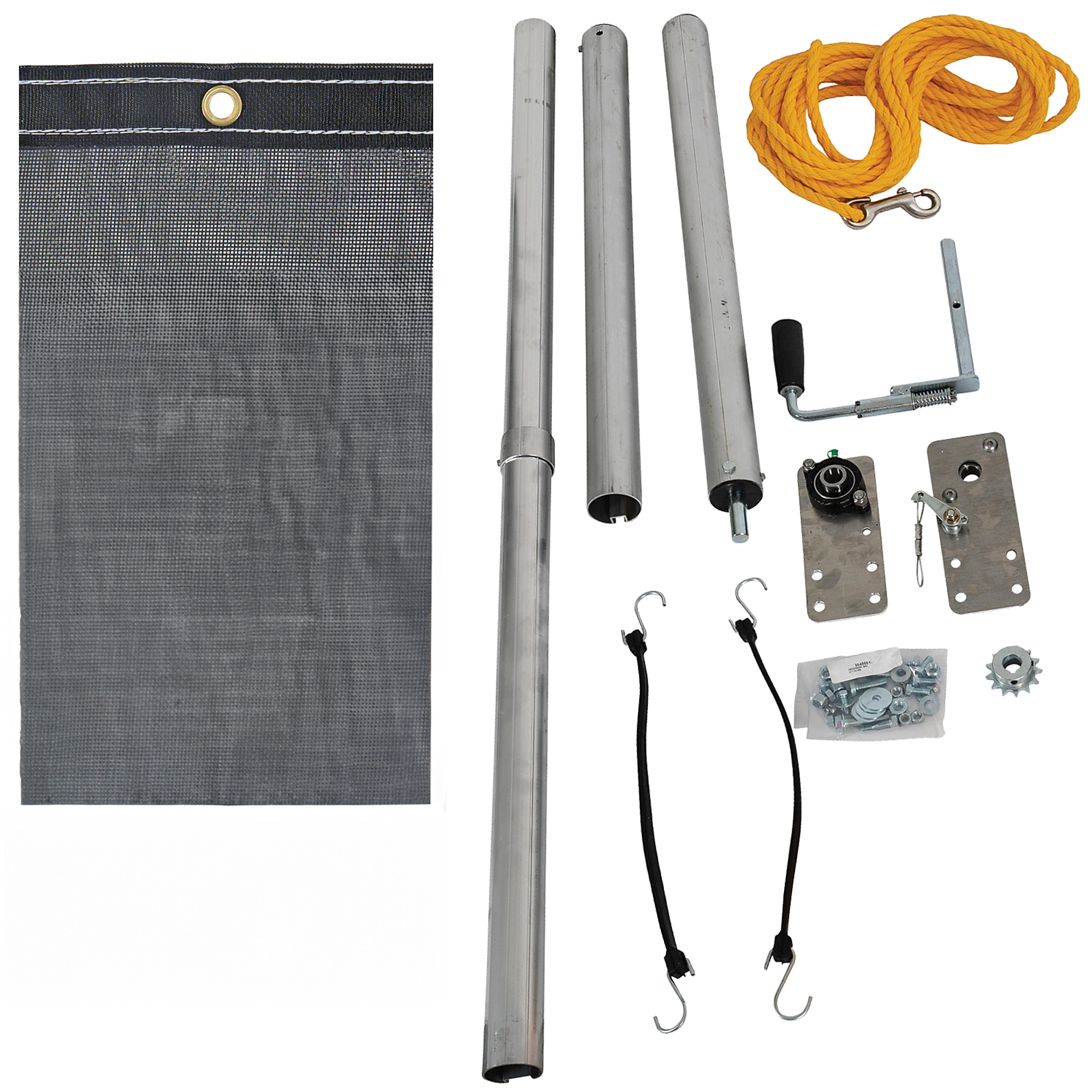 Buyers Products, Dump Tarp Kit (Round Axle), Mesh Tarp, 6 x 14ft., Tarp Length 14 ft, Tarp Width 6 ft, Model# DTT6014